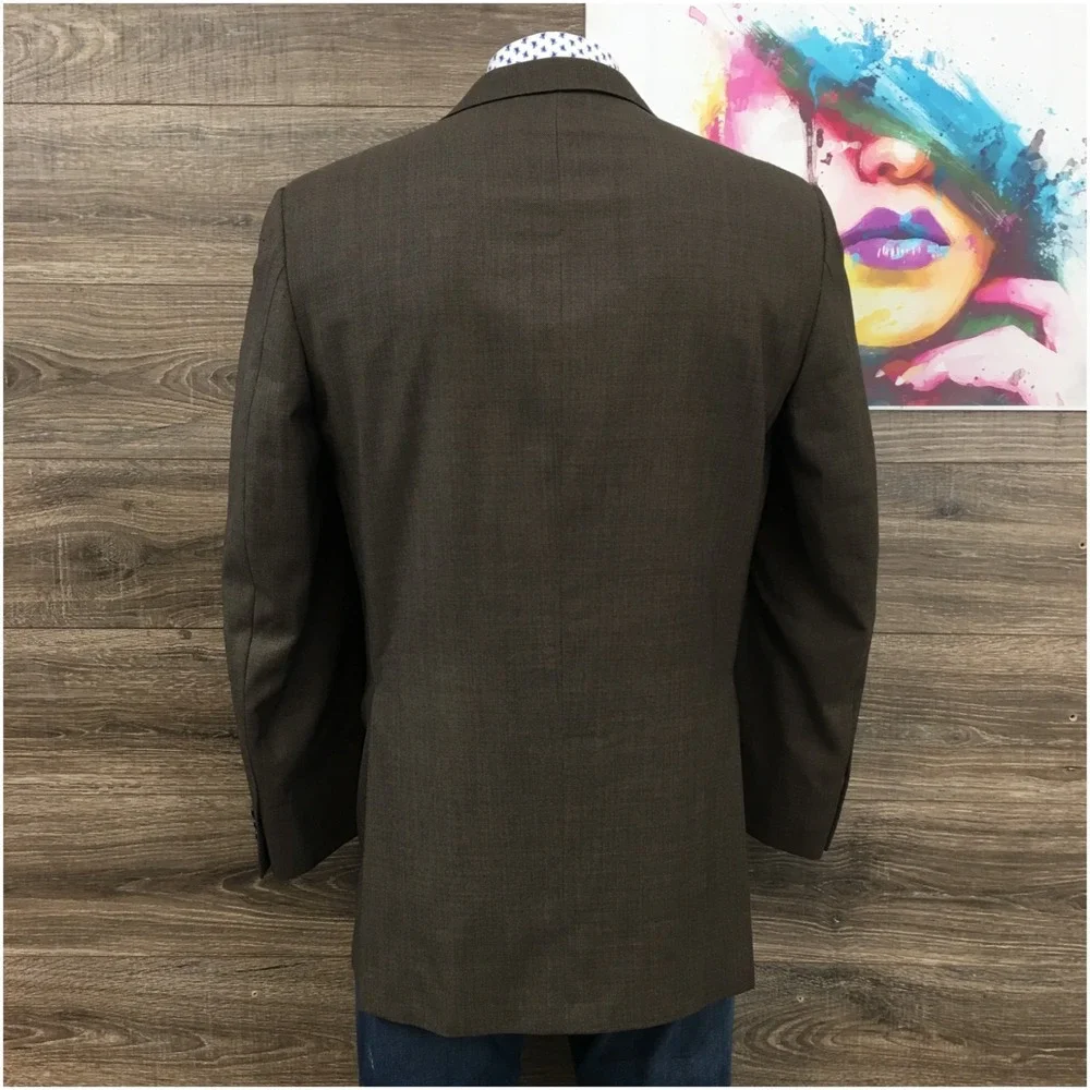 HICKEY FREEMAN Mens Blazer Sport Coat Casual Jacket‎ Size 42L Classic Wool Suit